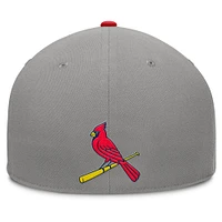 Men's Fanatics Gray/Red St. Louis Cardinals Clubhouse Dugout Fitted Hat