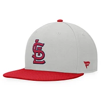 Men's Fanatics Gray/Red St. Louis Cardinals Glory Days Two-Tone Snapback Hat