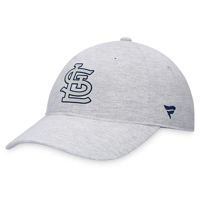 Men's Fanatics Gray St. Louis Cardinals Logo Adjustable Hat