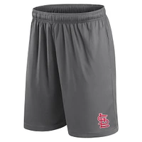 Men's Fanatics Gray St. Louis Cardinals Primary Logo Shorts