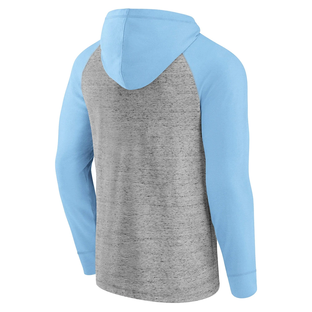 Men's Fanatics  Gray St. Louis Cardinals Single Play Speckled Lightweight Pullover Hoodie