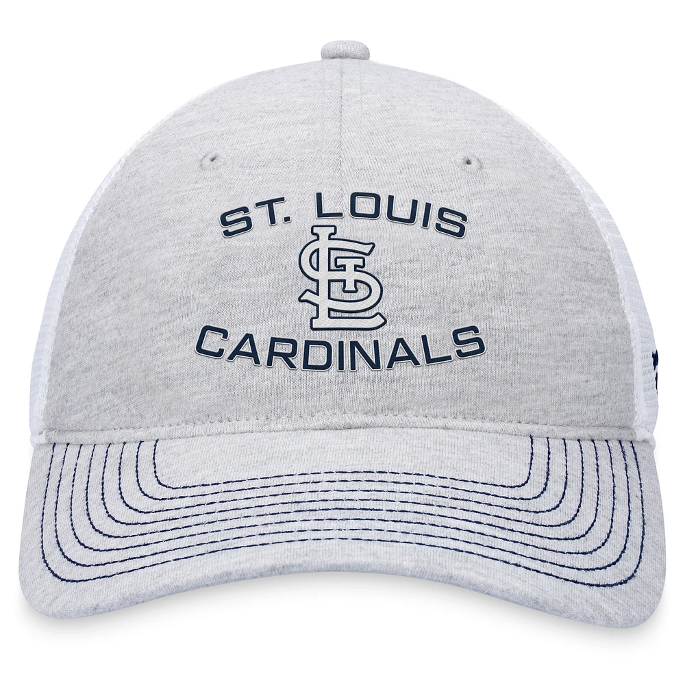 Casquette réglable de camionneur Fanatics gris St. Louis Cardinals pour hommes