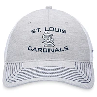 Casquette réglable de camionneur Fanatics gris St. Louis Cardinals pour hommes