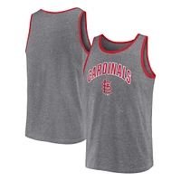 Débardeur primaire Fanatics Heather Grey St. Louis Cardinals pour hommes