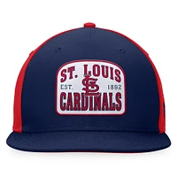 Casquette Snapback Cycle Snapback Fanatics bleu marine/rouge pour hommes St. Louis Cardinals