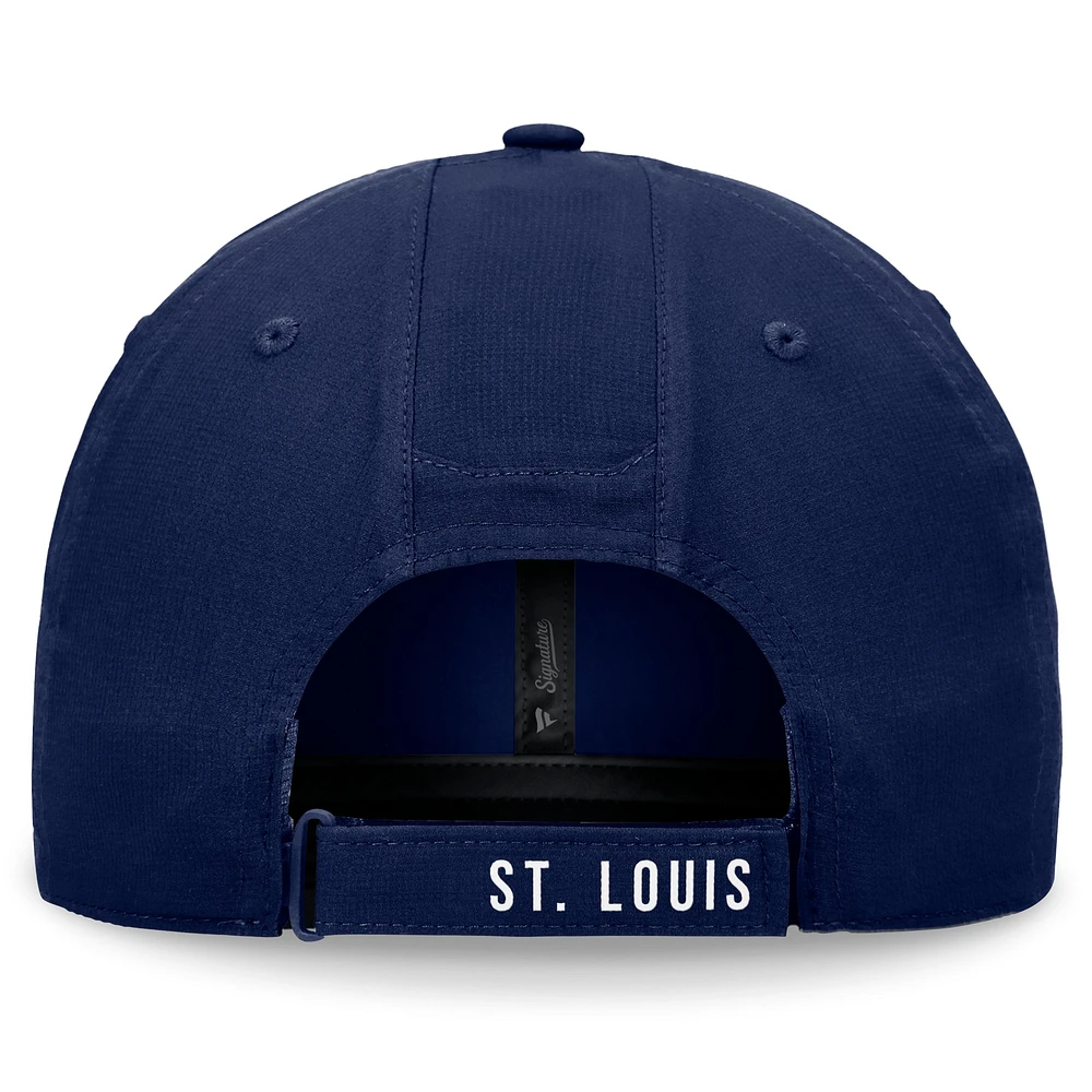 Casquette réglable non structurée Ripstop Fanatics Navy St. Louis Cardinals Front Office pour hommes