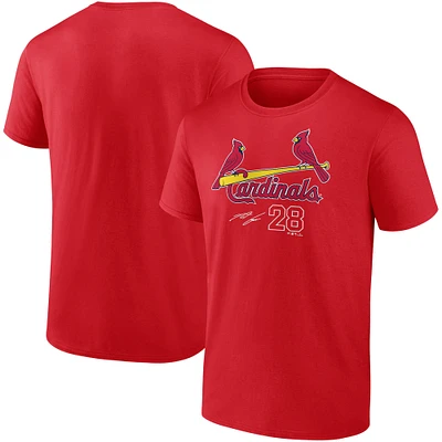 T-shirt rouge avec nom et numéro de joueur des Cardinals St. Louis pour hommes Fanatics Nolan Arenado