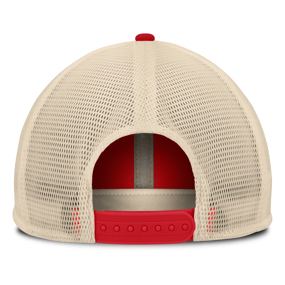 Men's Fanatics Red/Natural St. Louis Cardinals Cooperstown Collection Powers Snapback Hat