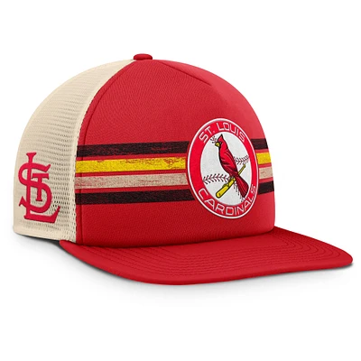 Men's Fanatics Red/Natural St. Louis Cardinals Cooperstown Collection Powers Snapback Hat