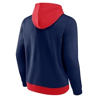 Men's Fanatics Red/Navy St. Louis Cardinals Chip Team Pullover Hoodie