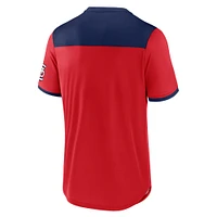 Men's Fanatics  Red/Navy St. Louis Cardinals Walk-Off V-Neck T-Shirt