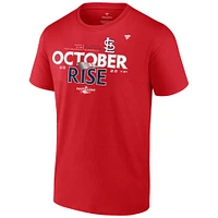 Men's Fanatics Red St. Louis Cardinals 2022 Postseason Locker Room Big & Tall T-Shirt