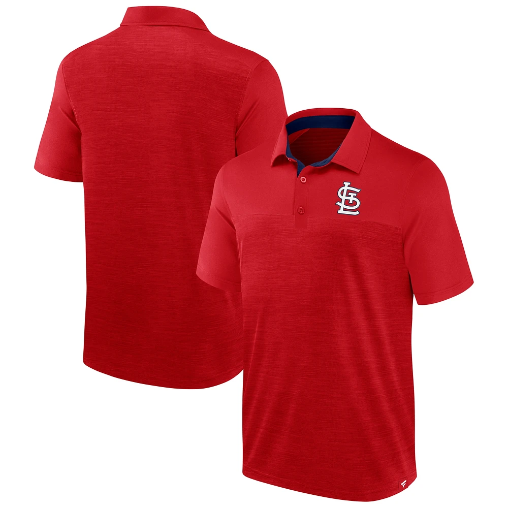 Polo Fanatics rouge pour homme St. Louis Cardinals Base Thief