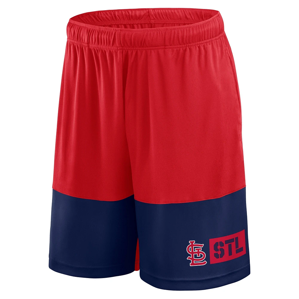 Short Fanatics rouge pour homme des Cardinals de Saint-Louis, le meilleur meilleurs
