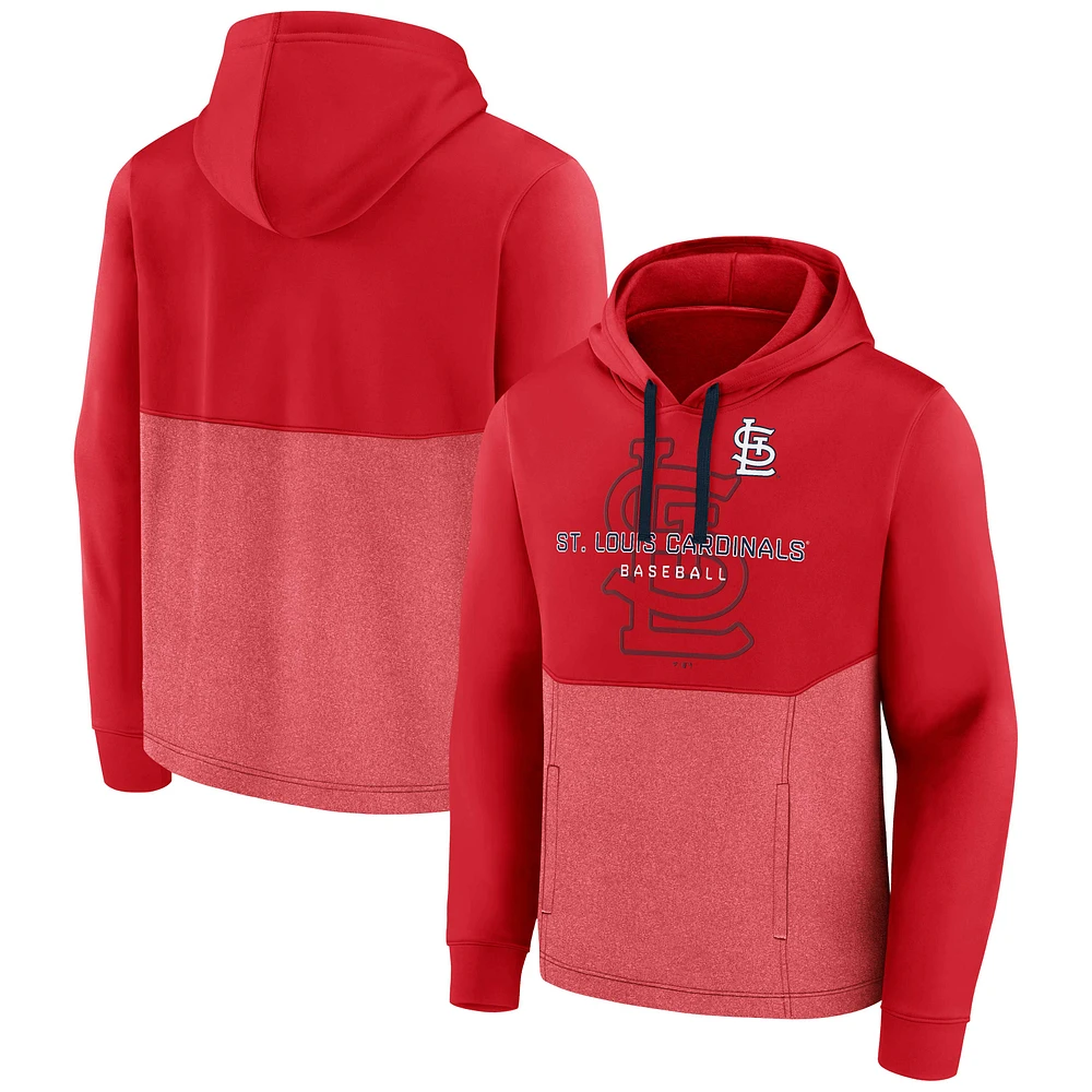 Men's Fanatics Red St. Louis Cardinals Call the Shots Pullover Hoodie