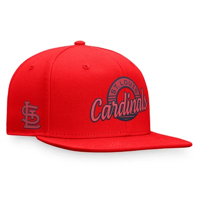 Men's Fanatics Red St. Louis Cardinals Circle Script Snapback Hat