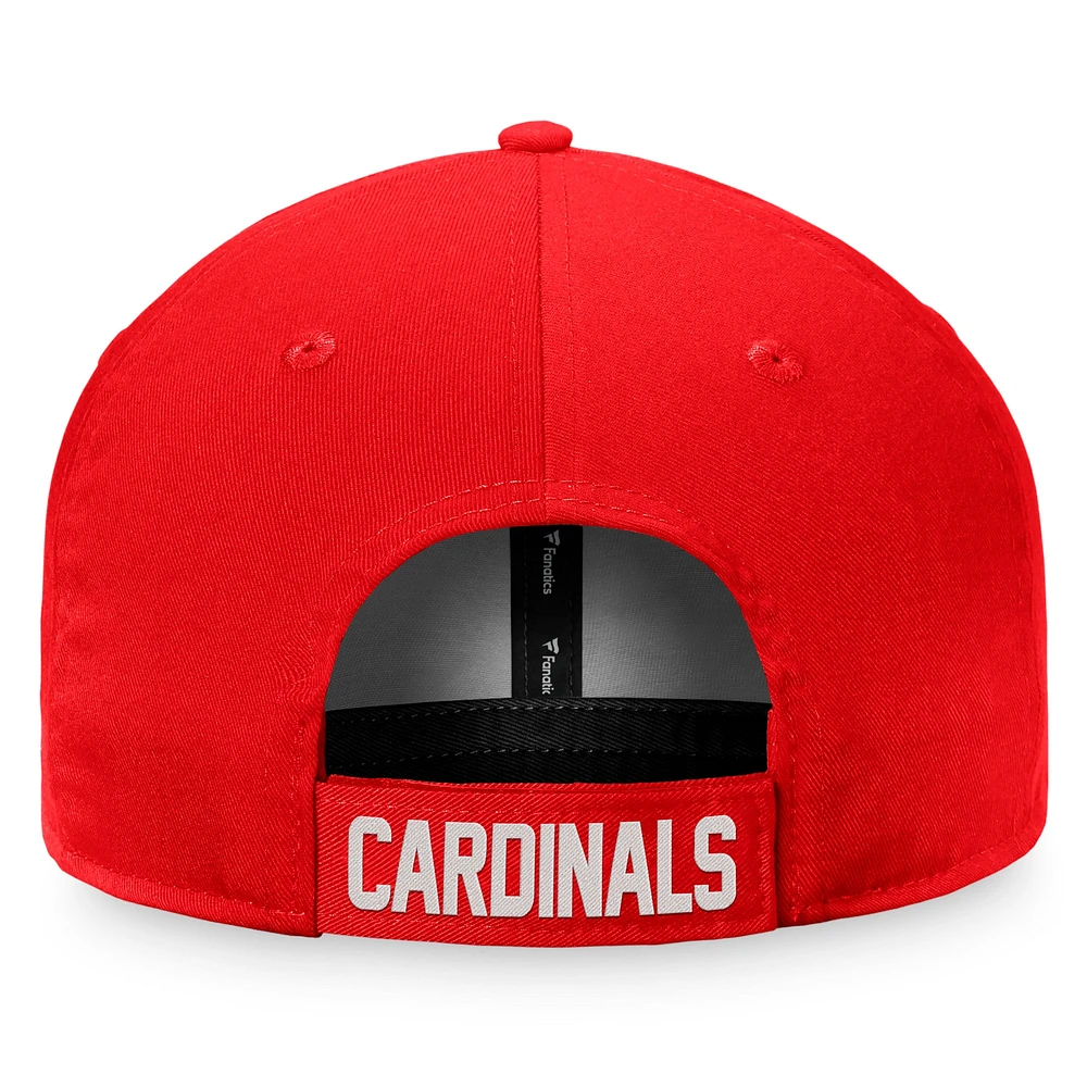 Casquette réglable Fanatics Red St. Louis Cardinals Cooperstown Collection Core pour hommes