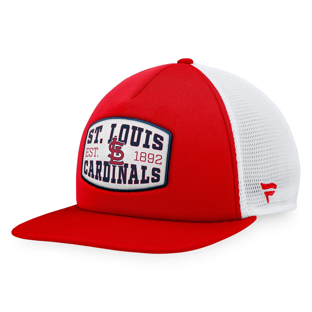 Men's Fanatics  Red St. Louis Cardinals Foam Front Patch Trucker Snapback Hat