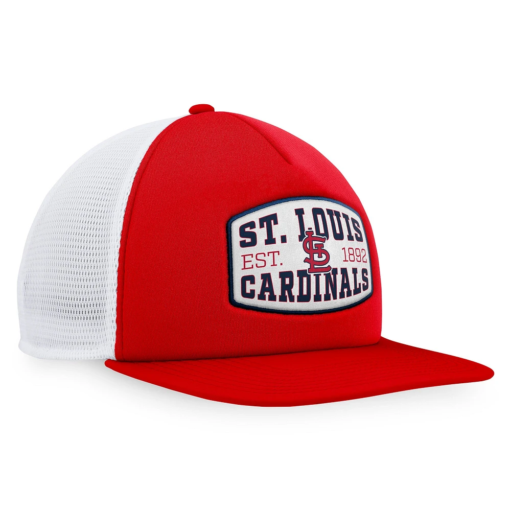 Men's Fanatics  Red St. Louis Cardinals Foam Front Patch Trucker Snapback Hat