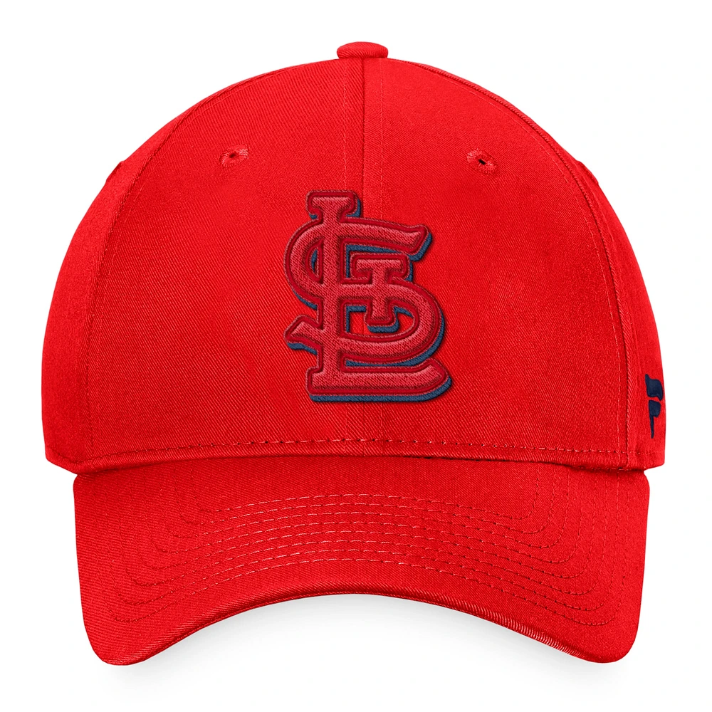 Casquette Snapback Fundamental Shadow Fanatics rouge St. Louis Cardinals pour hommes