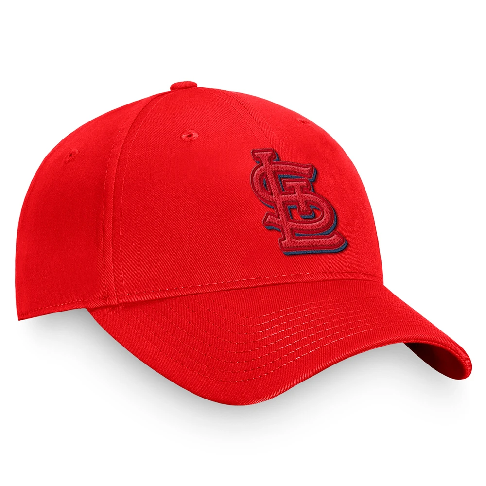 Casquette Snapback Fundamental Shadow Fanatics rouge St. Louis Cardinals pour hommes