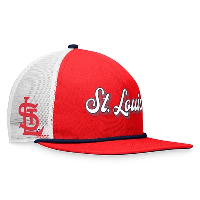 Casquette snapback rouge St. Louis Cardinals Heritage Golfer Fanatics pour hommes