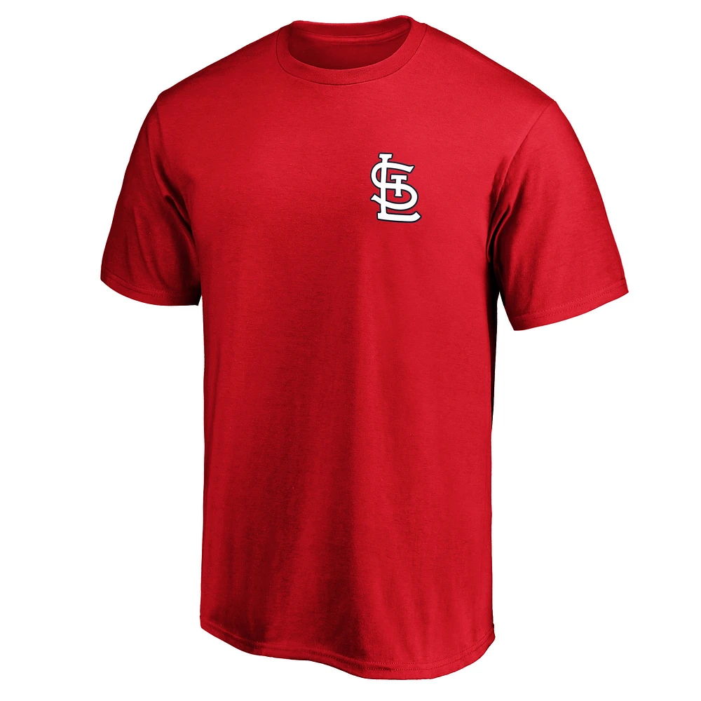 T-shirt rouge de l'équipe papa numéro un des Cardinals St. Louis Fanatics pour hommes