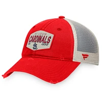 Men's Fanatics Red St. Louis Cardinals Patch Trucker Adjustable Hat