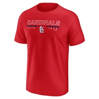 Men's Fanatics  Red St. Louis Cardinals Raglan T-Shirt