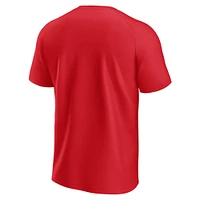 Men's Fanatics  Red St. Louis Cardinals Raglan T-Shirt