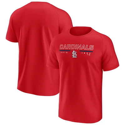 Men's Fanatics  Red St. Louis Cardinals Raglan T-Shirt