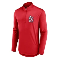 Pull léger à glissière quart de tour Tough Minded pour hommes Fanatics Red St. Louis Cardinals