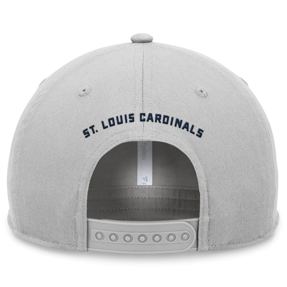 Men's Fanatics Stone St. Louis Cardinals Foul Ball A-Frame Adjustable Hat