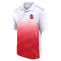 Men's Fanatics White/Red St. Louis Cardinals Iconic Parameter Sublimated Polo