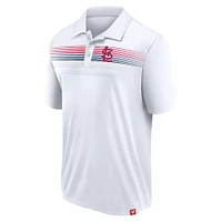 Polo Interlock Fanatics pour hommes, blanc, St. Louis Cardinals, Big & Tall Victory For Us