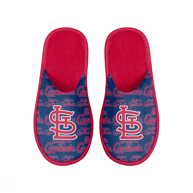 Lids St. Louis Cardinals FOCO Big Logo Colorblock Mesh Slippers