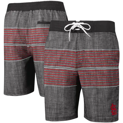 St. Louis Cardinals G-III Sports by Carl Banks Horizon Volley Swim Trunks - Charcoal