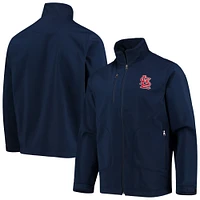 Veste à glissière pleine longueur St. Louis Cardinals G-III Sports by Carl Banks pour homme, bleu marine