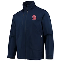 Veste à glissière pleine longueur St. Louis Cardinals G-III Sports by Carl Banks pour homme, bleu marine