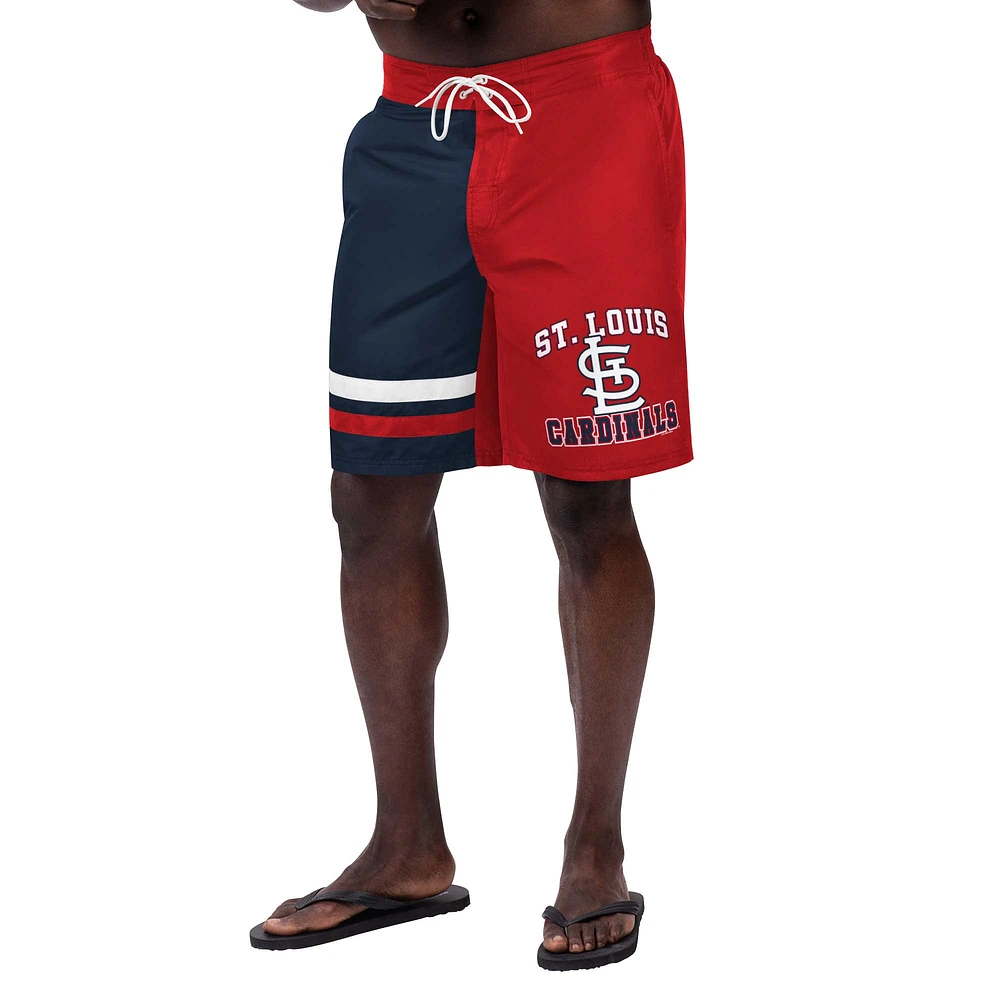 Men's G-III Sports by Carl Banks Red St. Louis Cardinals Anchor Swim Trunks