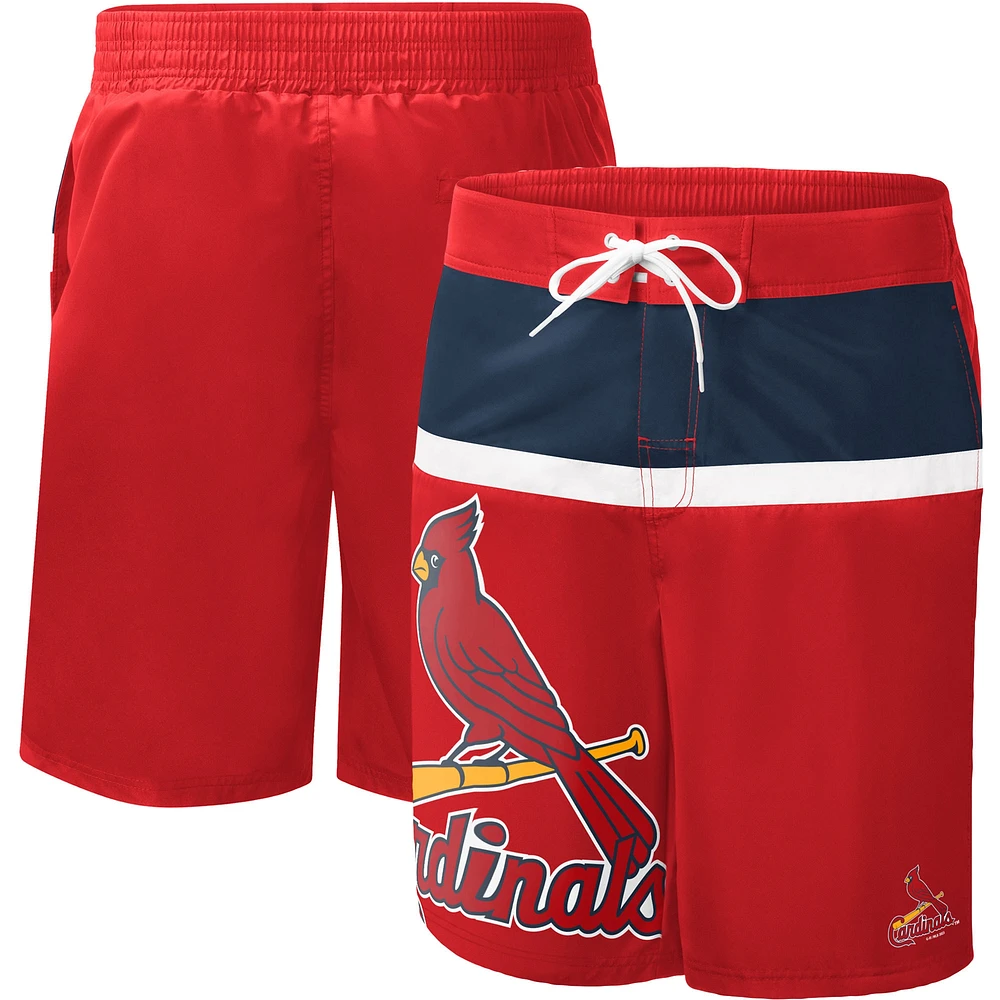 Short de bain Sea Wind pour homme G-III Sports by Carl Banks rouge St. Louis Cardinals