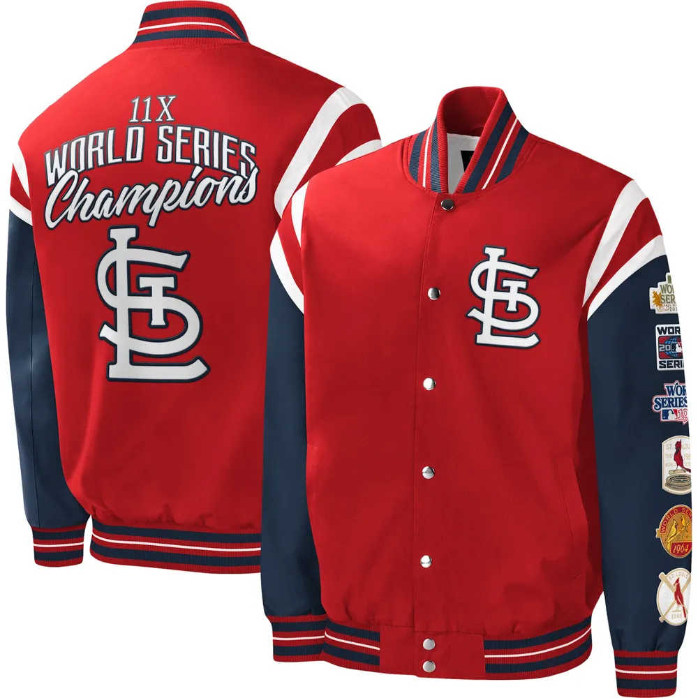Letterman St. Louis Cardinals Two Tone Red and White Jacket
