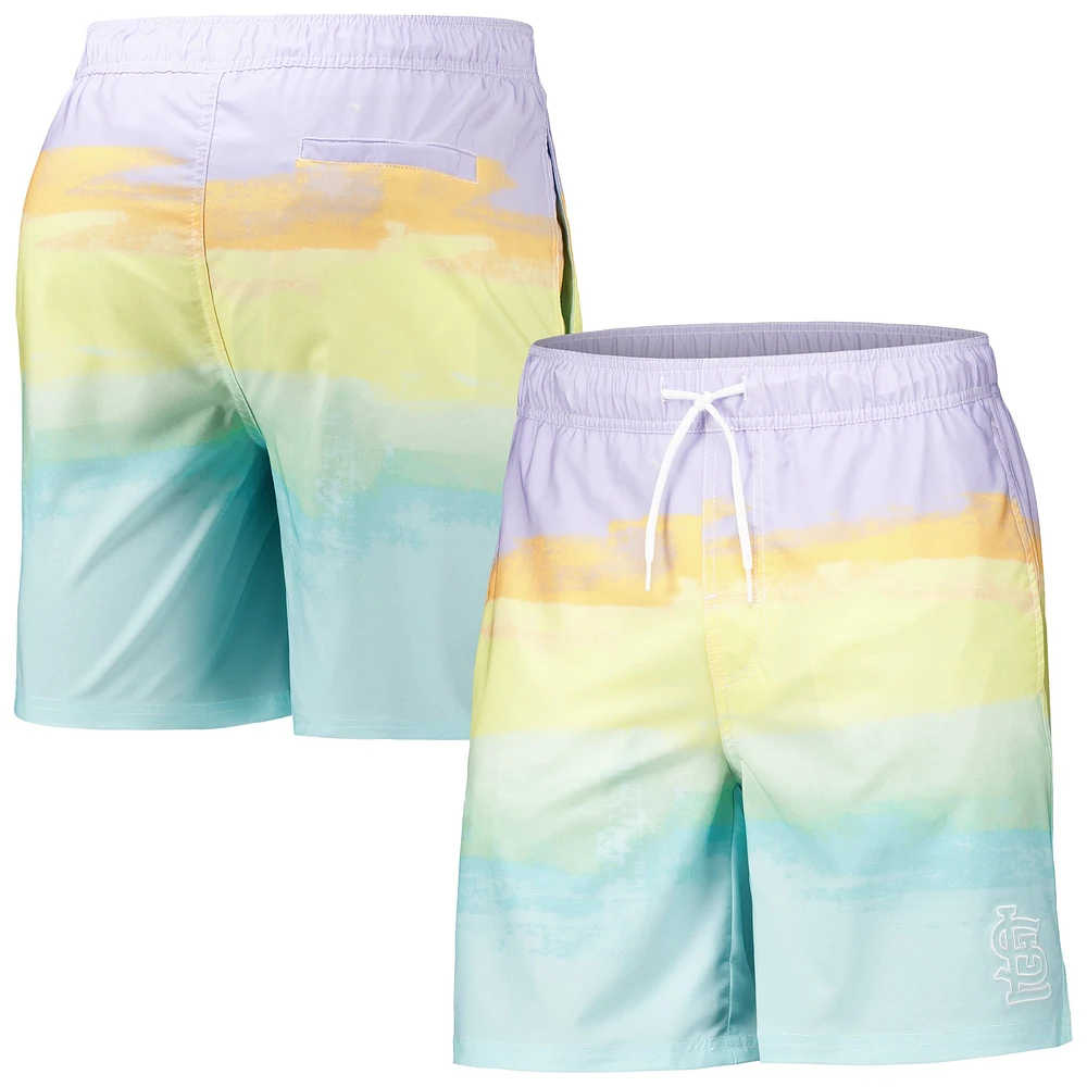 Short de bain G-III Sports by Carl Banks St. Louis Cardinals Perfect Game Volley pour hommes