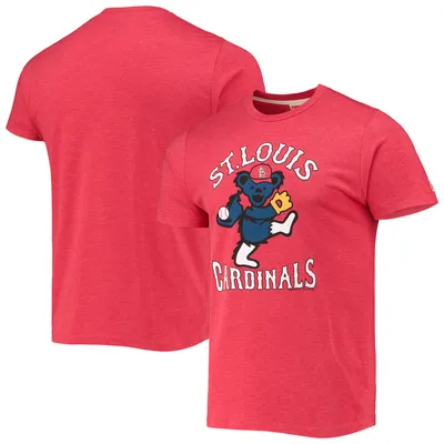 Concepts Sport Men's Heather Navy St. Louis Cardinals Inertia Raglan Long  Sleeve Henley T-shirt