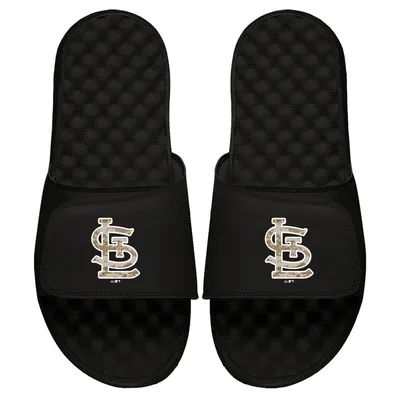 St. Louis Cardinals ISlide Camo Logo Slide Sandals - Black