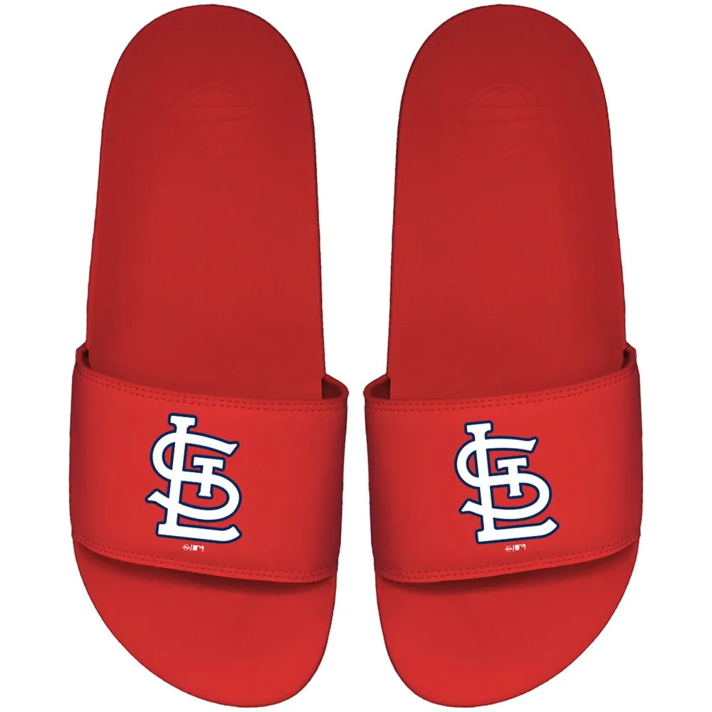 St. Louis Cardinals ISlide Youth Personalized Primary Logo Slide Sandals - Navy
