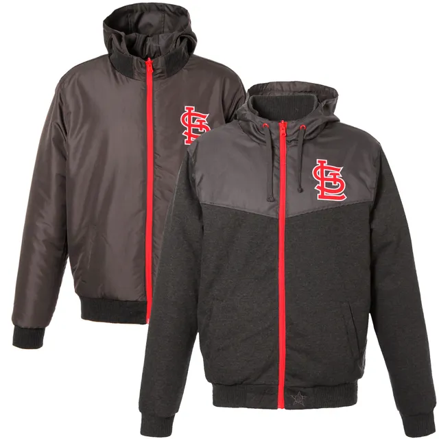 Men's St. Louis Cardinals Starter Red/Navy The Bench Coach Full-Zip Jacket