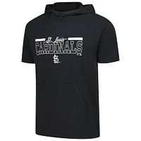 Men's Levelwear Black St. Louis Cardinals Phase Vanguard Hoodie T-Shirt
