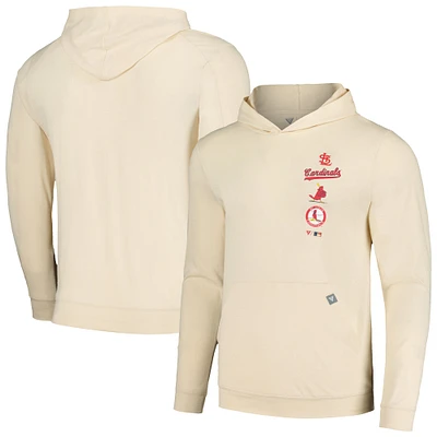 Sweat à capuche crème Levelwear pour hommes