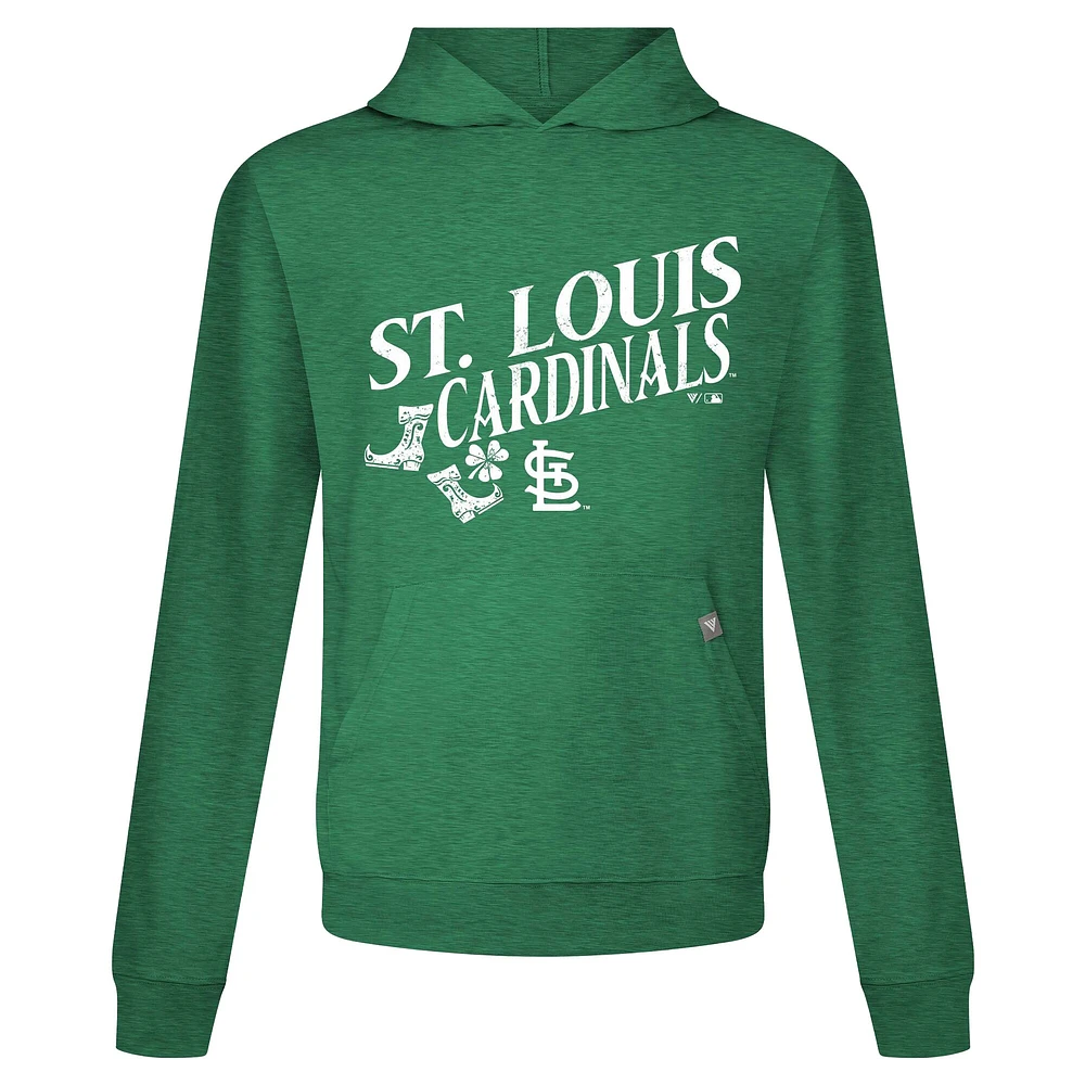 Men's Levelwear Green St. Louis Cardinals Patrick's Day Relay Boots Pullover Hoodie